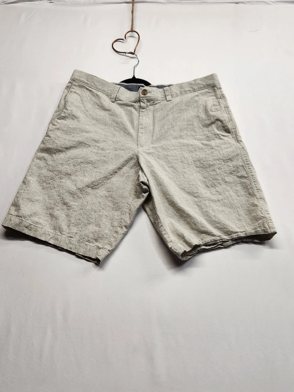 ⭐️Banana Republic Linen Blend Chino Shorts Striped 34 Classic Summer Beach